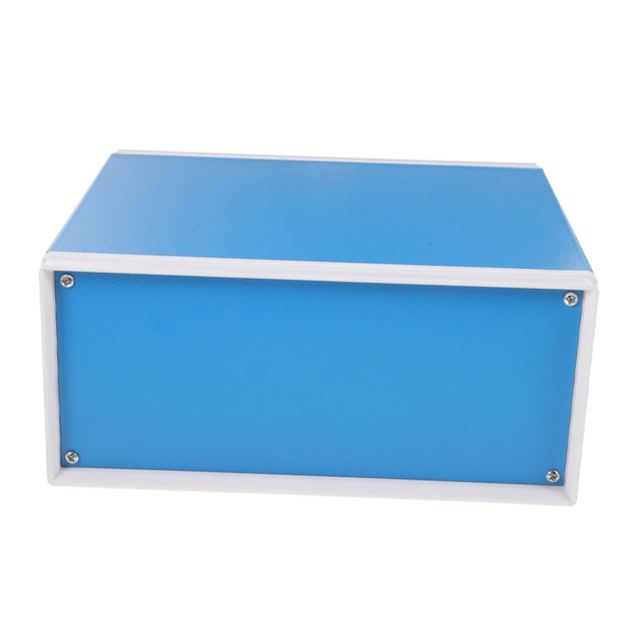 Scatola Derivazione Interna in Metallo Blu per Applicazione Elettronica