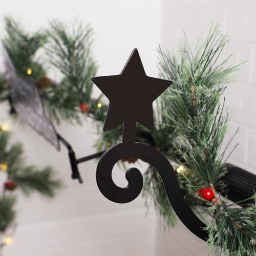 ATDAWN Haustür Girlande Aufhänger, Einzeltür Girlande Aufhänger, Weihnachtstür Dekor, Weihnachtsgirlande Aufhänger, Einstellbare Breiten, Keine Nägel oder Schrauben - Keine Schäden an Ihrer Tür