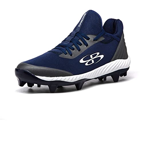 Boombah Women's Raptor Choice Molded Cleat Navy/Charcoal/White - Size 6.5