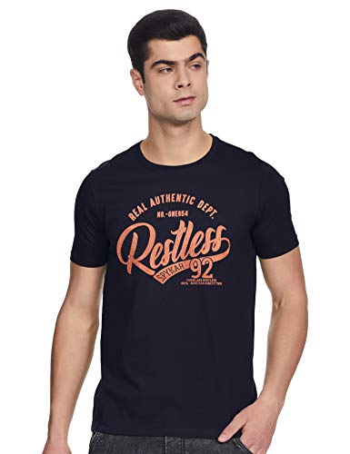 Image of Spykar Men's Cotton Slim Fit T-Shirt