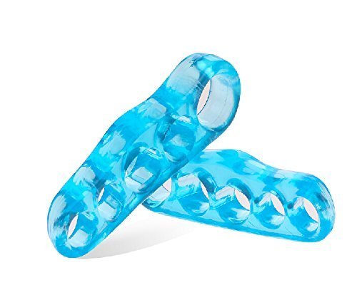 Toe Separators, JoyiQi Gel Toe Speaders/Stretchers/Straighteners Pain Relief For Bunions Hammer Toes Plantar Fasciitis Genaral Toe Alignment 2 Pairs per Pack