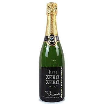 Elivo Zero Zero Deluxe Sparkling Dealcoholized 0.0% Non-Alcoholic Bubbly From Spain 750ml, Low Sugar, Low Calories 1 Bottle
