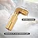 Gosknor Propane Elbow Adapter for Blackstone, Brass 3/8" Male Flare RV Propane Elbow Adapter Conversion Fitting Low Pressure Compatible with Blackstone 17in and 22in Tabletop Camping Griddles