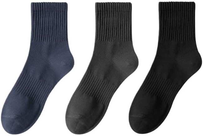 Cotton Sports Socks Striped Solid Color Sockss Male Long Tube Socksing