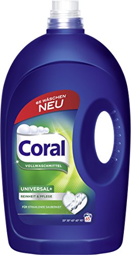 Coral Detergente, Universal + Liquido, 65 Lavaggi