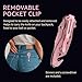 Legal Pink Pocket Knife for Women - Legal Small 2.68 Inch Serrated Blade - Womens Folding Knives for Self Defense Survival EDC - Cute Girl Survival Tool for Travel 6655 P