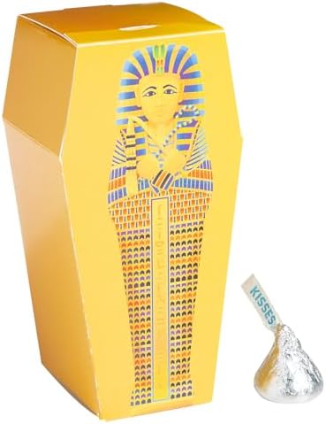 Egyptian Pharaoh Sarcophagus Treat Boxes, 2 1/4" x 4 1/2", 12 Pieces image 2