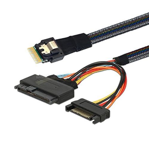 Cable de datos SASSFF-8654 de 4i 38 pines a SAS8639U.2 para conectividad de centro de datos HPC 2