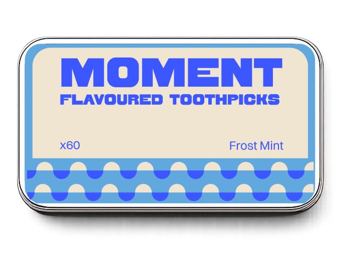 moment flavoured toothpick (frost mint) | pack of 2 | 120 mint flavoured toothpicks infused with spearmint oil