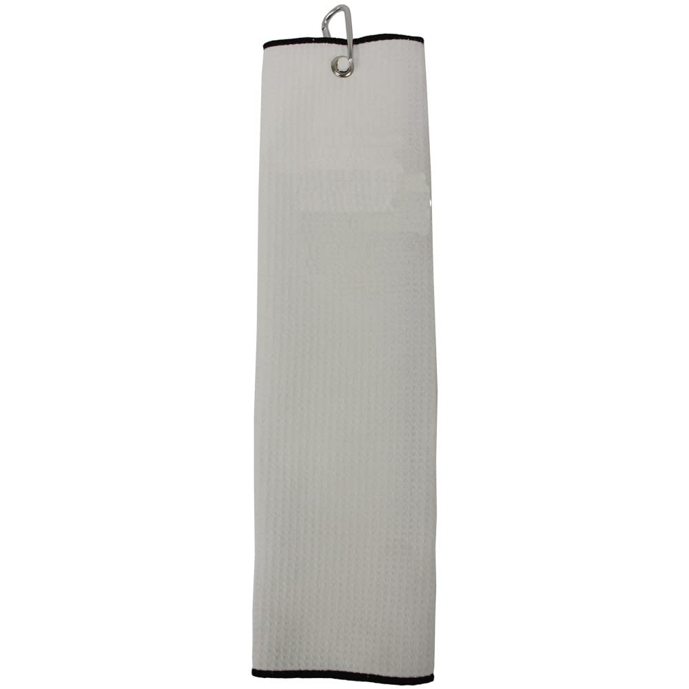 Tri-Fold Microfibre White Towel
