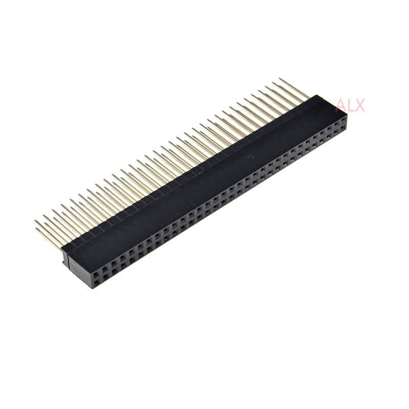 2PCS 2x32 PIN Double Row Straight Female PIN Header 2.54MM Pitch pin Long 12MM Strip Connector Socket 2 * 32 64 PIN 2x32Pin pc104