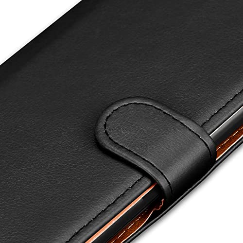 iCatchy for Alcatel 1B 2022 Case Leather Wallet Book Flip Folio Stand View Cover with Card Slots and Kickstand for Alcatel 1B 2022 Phone Cover (Black) - Image 4