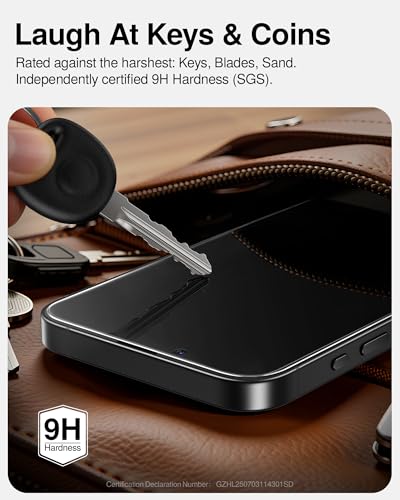 Image of SMARTDEVIL 2 Pack Privacy Screen Protector for iPhone 17e /16e /14 /13Pro /13 | Military-Grade Shatterproof Protection, Tempered Glass Film , 9H Hardness, Fast & Easy Installation, Case Friendly Design