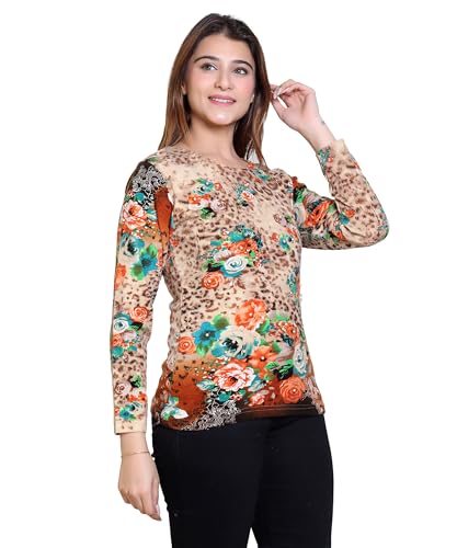 Image of Grand Line Women's Winter Wear Warm Pull on Full Sleeve Round Neck Top for Women