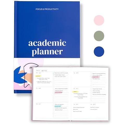 Lamare Academic Student Planner 2024-2025: Smart School & College Planner 2024-2025 - Weekly Planner - Great For High School, College, Nursing Students l A5 Size, Undated - Start Any Time Cover