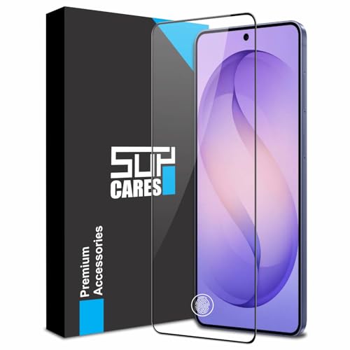 Image of SupCares Tempered Glass for Samsung Galaxy S26 Plus (6.7 Inch) With Installation Kit | 9H Edge to Edge Screen Protector | Black
