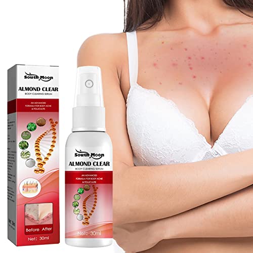 certainoly Tratamiento Acné Corporal - Tratamiento Corporal Acné y Foliculitis 30ml,Limpiador de foliculitis AC-ne en Aerosol de 30 ml Utilizado en la Espalda, glúteos, Pecho, Muslos, Hombros, Axilas