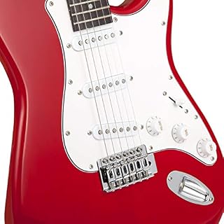 RockJam Kit de guitare électrique complet avec ampli de guitare 10 watts, leçons, sangle – Rouge & Ensemble de de piano 61 touches RockJam avec banc de piano numérique, support de piano électrique - Les Beatles, Paul McCartney, John Lennon, RIngo Starr, George Harrison RockJam Kit de guitare électrique complet avec ampli de guitare 10 watts, leçons, sangle - Rouge & Ensemble de de piano 61 touches RockJam avec banc de piano numérique, support de piano électrique – Image 3