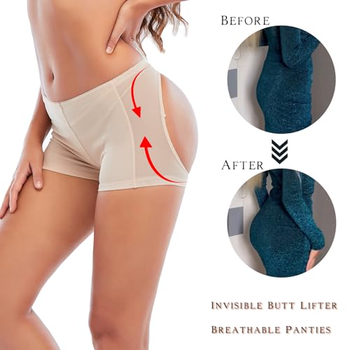 Image of Women Butt Lifter Control Panties Lifting Enhancer Boyshorts | Seamless Body Shape Shapewear Underwear