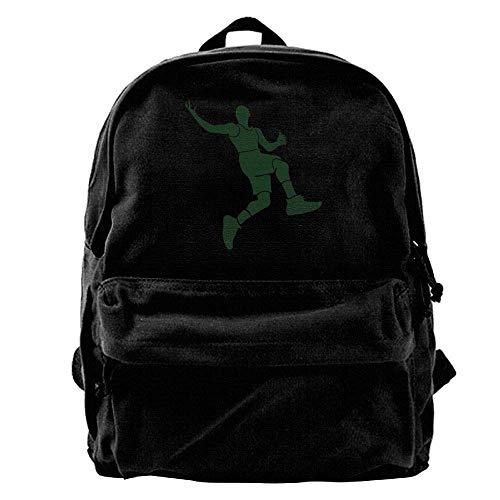 School Travel Backpack, 50% Off Unisex Classic Canvas Backpack Basketball Player Unique Print Style,Fits 14 Inch Laptop,Durable,Black