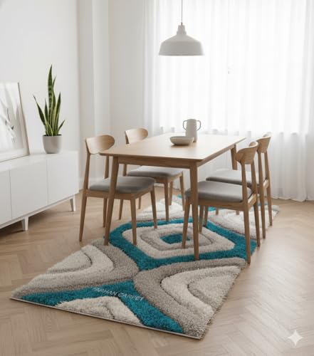 Image of 2x6 ft Soft Shag Rug Runner - Fluffy Carpet for Cozy Interiors, Designed for Comfort and Minimalist Vibes