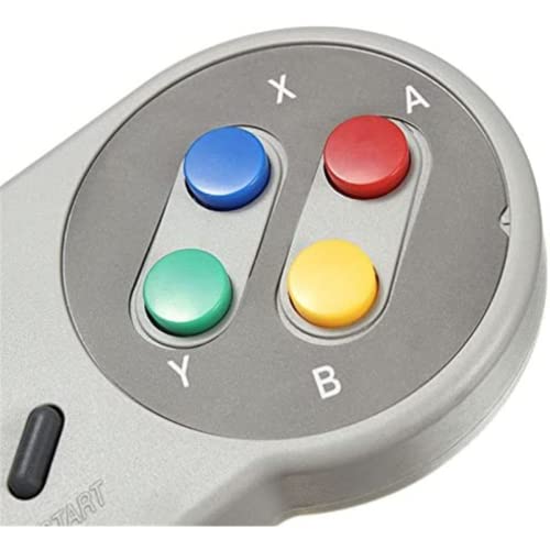 TRIXES Cojín de Juegos Retro Controlador de Reemplazo Compatible con SNES (Sistema de Entretenimiento Súper Nintendo)