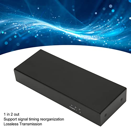 Divisor DVI de 2 Portas, Duplicador de Distribuição de Monitores Duplos de Sinal Sem Perdas Divisor