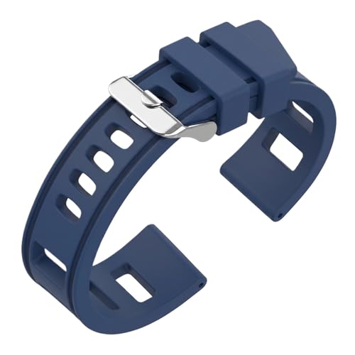 Bracelet montre silicone 20mm anti transpiration pour remplacer le cuir usé