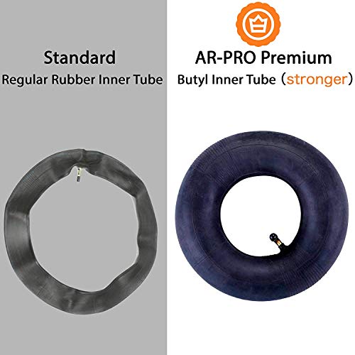 AR-PRO (4 PACK) 2.80/2.50-4 Inner Tube for Hand Trucks, Utility Cart, Lawn Mowers, Wheelbarrows, Dollys, Scooters, Replacement 2.80-4 2.50-4 Tire Inner Tube with TR87 Bent Valve Stem