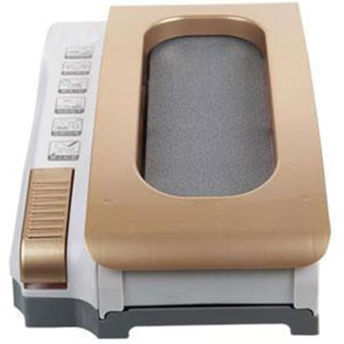 自動ブーツスクレーパー 靴底洗浄機 家庭用電気靴洗濯機 全自動インテリジェント靴底洗浄機 バッテリー内蔵,ゴールド