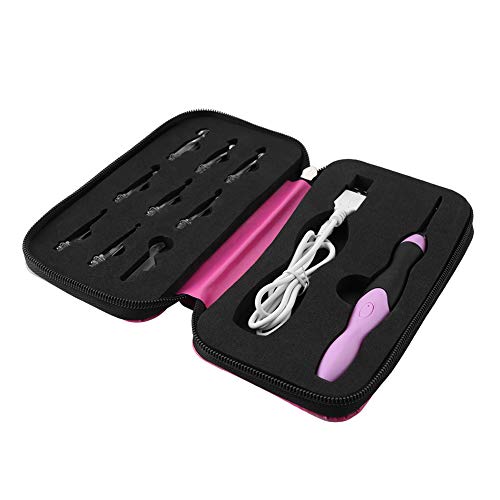 9-in-1 Interchangeable LED Crochet Hook Set with Case