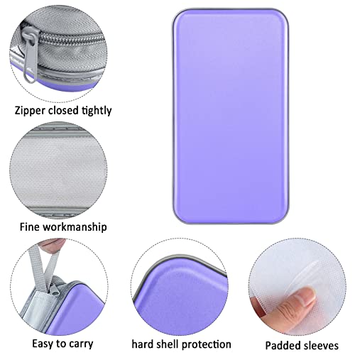 Siveit Cd Case Holder, 80 Capacity Cd/Dvd Case Holders Wallet Hard Plastic Cd Dvd Disc Cases Storage Binder For Car Home Office Travel (Lavender) #TOP1