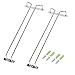 Stemware Rack,Wire Hanging Rack,Under Cabinet Wine Glass Rack,Stainless Steel Chrome Finish-Wine Glass Hanging Rack 2 Pack 13 7/16 Inch