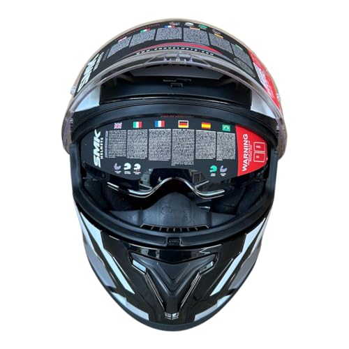 Image of SMK Typhoon RD1 Full Face Helmet, Dual Visor, ISI DOT & ECE 22.06 Certified