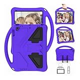 kuaijiexiaopu Eva Handle Silicone Stand Case Compatible with iPad Air 4 2020 /Pro 11 2021(Purple,for iPad11 2020 2021)
