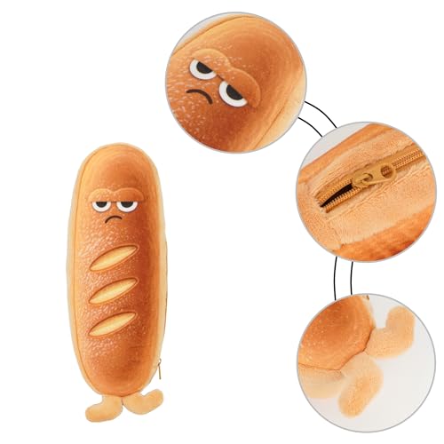 Image of Minache Plush Animal Stationery Pouch Women Cute Dog /Dinosaur Plush Pencil Case Ladies Cosmetic Bag (8238+Style 3), bd-06484AD