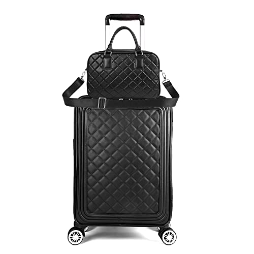 Feilario Travel Softside Upright Rugged Carry On Luggage Sets With Spinner Wheels #TOP29