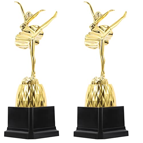 jojofuny 2 peças de balé e eventos, troféus de ouro, recompensas. cm jogo com troféus de dança de re