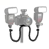 CowboyStudio Flexible Octopus Dual-arm Dual-shoe Flash Bracket Holder Mount for Macro Shot