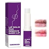 Lip Lightening for Dark Lips, Deep Moisturization Lip Balm, Natural Ingredients Lip Balm for Dry Cracked Lips, Long Lasting Smooth Lip Repair, Lip Salve for All Skin Types, Give Lip Care for Women Men