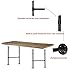 Mdjwjj Industrial Pipe Counter Bar Height Table Leg,Metal Table Legs,Iron Base Legs Coffee Tables, Desks, Nightstand,2Pcs, 38