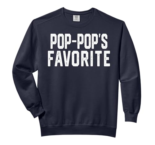 POP-POP’S Favorite Fathers Day Grandparent Grandchild Comfort Colors Adult Sweatshirt