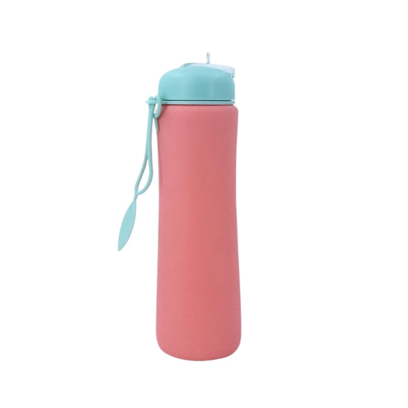Butelka,Szczelna Silikonowa Przenośna Butelka Na Wodę Sportowa Wspinaczka Górska Podróżny Składany Kubek Na Wodę Napoje(Pink)