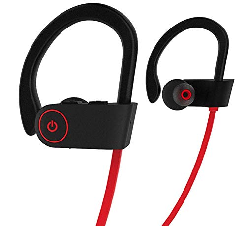 Auriculares Bluetooth 5.0+EDR Sonido Estereo Impermeable IPX7 Cascos Inalámbricos Deportivos Mini con Micrófono Cancelación de Ruido CVC6.0 para Running Correr Deporte para iOS y Android