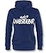Produktbild Luckja Hamburg Unabsteigbar Fanshirt Damen Hoodie Navy-Weiss Grösse L