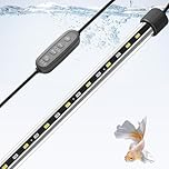 FEDOUR 58CM Submersible Aquarium LED Light, 24/7 Mode Fish Tank Light with Timer&10-Level Brightness, 3 Colors & 3 Lighting Modes Light for 60-90cm Fish Tanks