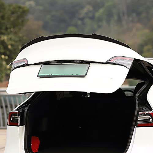 Mcarcar Kit Real Carbon Fiber Trunk Spoiler For Tesla Model Y 2020-2022 Car Spoiler Wing Performance Rear Trunk Lid Tail Car Styling Kits Gloss Black Carbon For Tesla Model Y (Style A) #TOP1