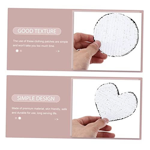 BETOOKY 3 peças de costura jeans de transferência de calor de lantejoulas DIY ornamentos redondos de