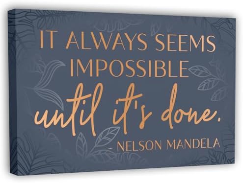Inspirational Wall Art Canvas Poster for Bedroom, Office, Living ...