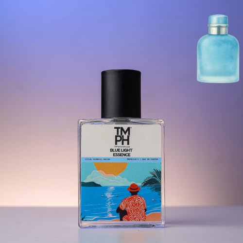 Image of TMPerfumehouse Blue Light Essence EDP for Men & Women | Fresh, Citrusy & Long Lasting Perfume Spray | Citrus, Aromatic & Marine Fragrance | Luxury Gift for Him & Her | TMPH | 50ml